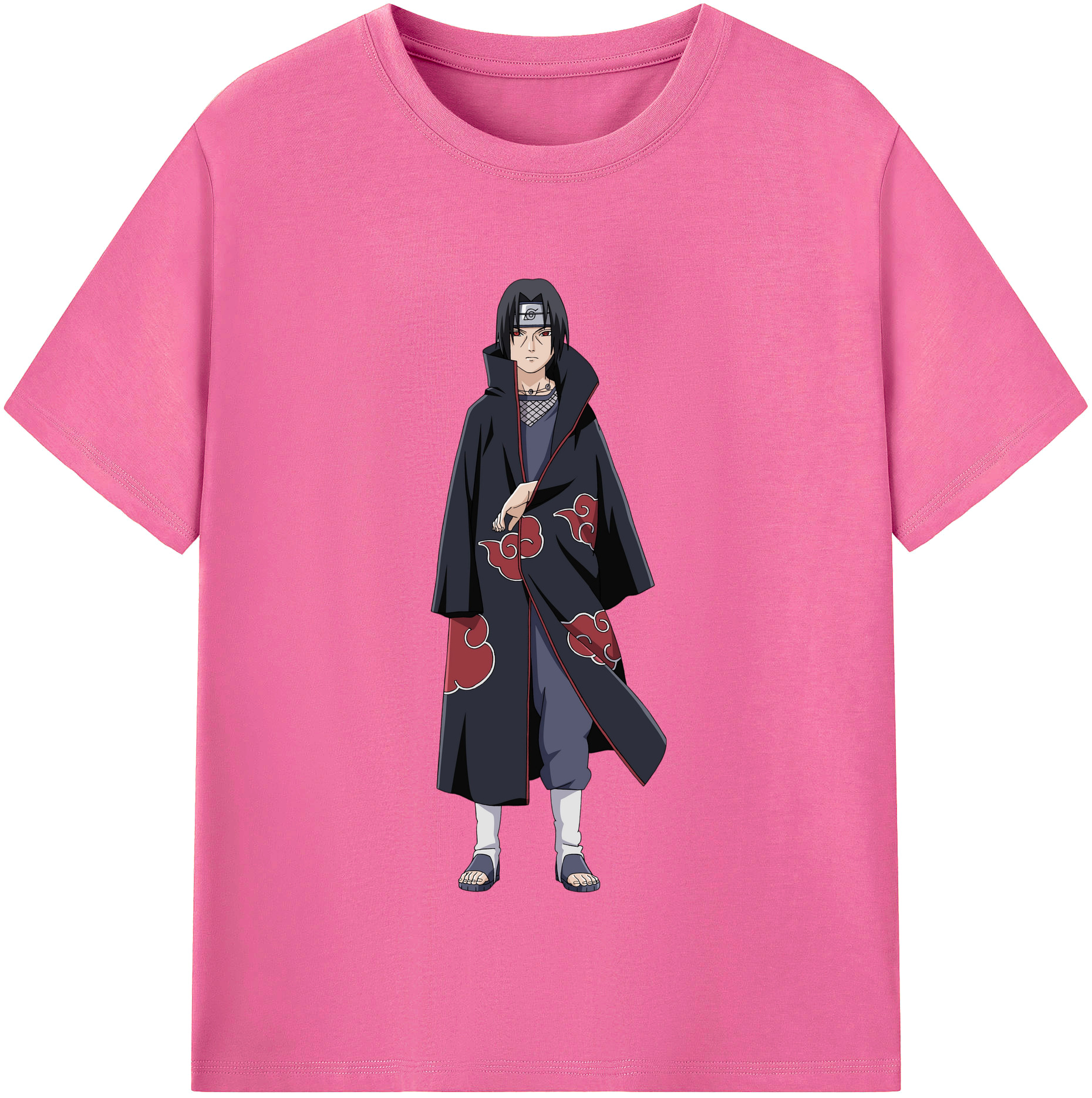 （画像用） NARUTO -ナルト- うちは イタチ Uchiha Itachi レディースカジュアルプリントTシャツ（綿100％）